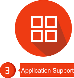 Support of application